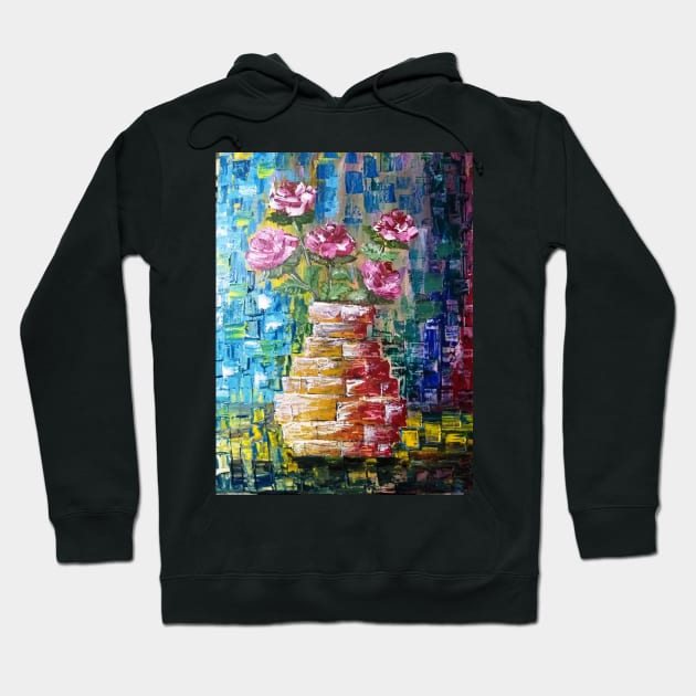 Floral Abstract Artwork 6 Hoodie by SunilAngra